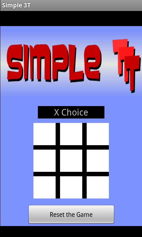 Simple 3T Tic Tac Toe