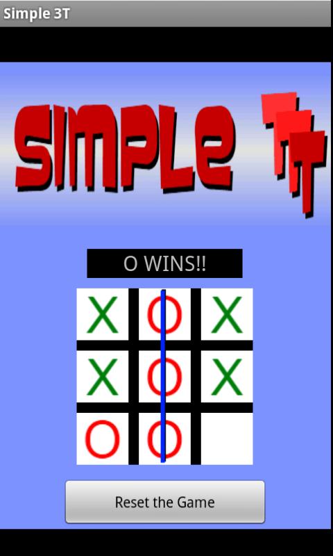 Simple 3T Tic Tac Toe Android Casual