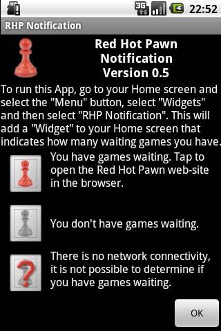 Red Hot Pawn Notification Widg Android Casual