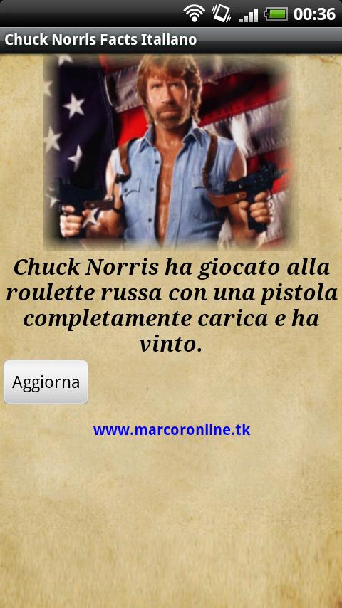 Chuck Norris Facts in Italiano Android Casual