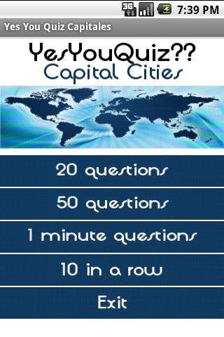 Capital Cities Yes You Quiz Android Brain & Puzzle