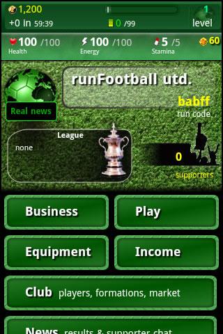 run Football Manager soccer