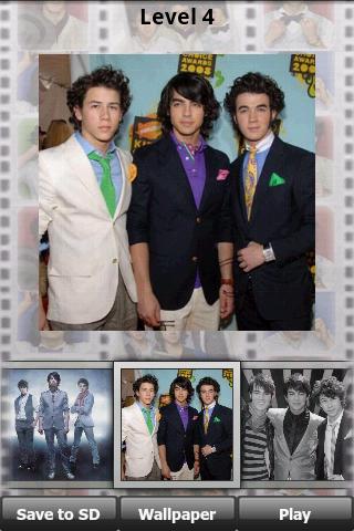 Jonas Brothers Puzzle Android Brain & Puzzle