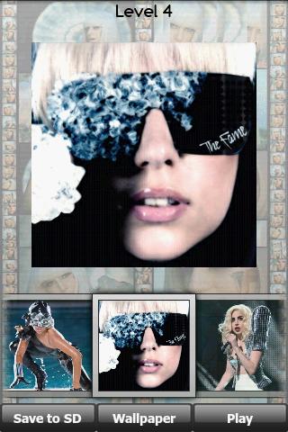 Lady Gaga Puzzle : Jigsaw Android Brain & Puzzle