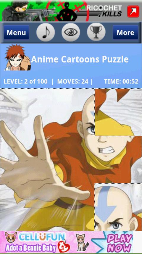 Anime Cartoons Collection Puzz Android Brain & Puzzle