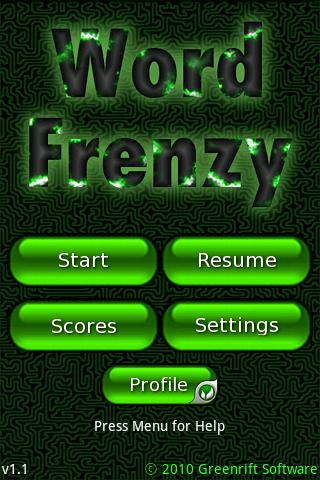 Word Frenzy Android Brain & Puzzle