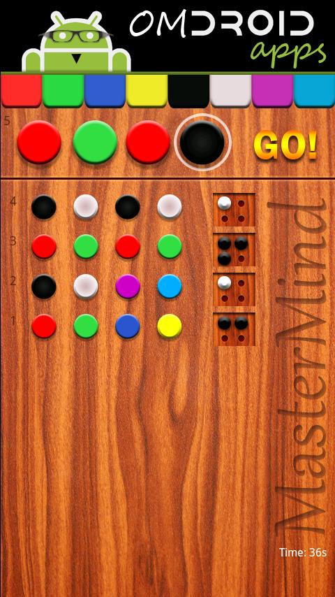 Omdroid Mastermind Android Brain & Puzzle