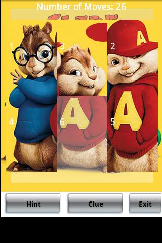Slide: Alvin and Chipmunks Android Brain & Puzzle