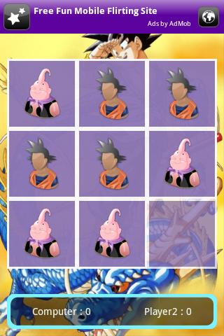 Dragon Ball TicTacToe Android Casual