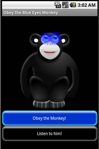 Obey the Blue Eyes Monkey Android Casual