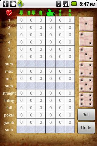 My Yahtzee Android Cards & Casino