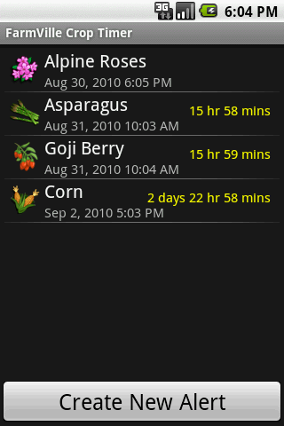 FarmVille Crop Timer