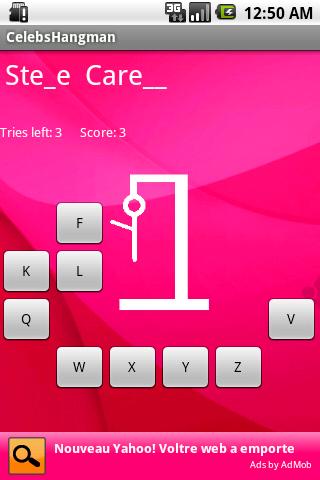 Celebrities Hangman Android Casual