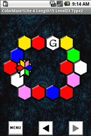 ColorMaze Hex1 Lite Android Brain & Puzzle