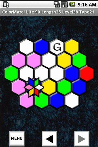 ColorMaze Hex1 Lite Android Brain & Puzzle