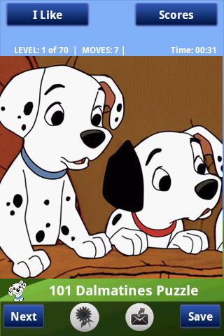 101 Dalmatians Puzzle Android Brain & Puzzle