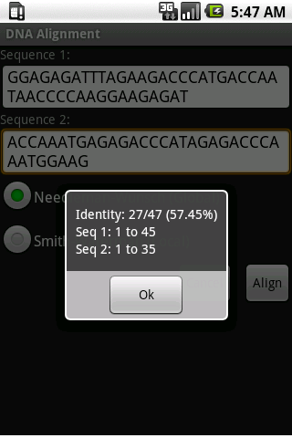 DNA Alignment Android Casual