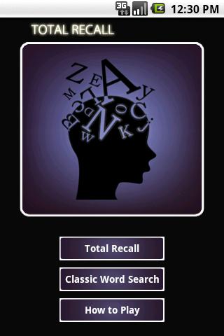 Total Recall Word Search Android Brain & Puzzle