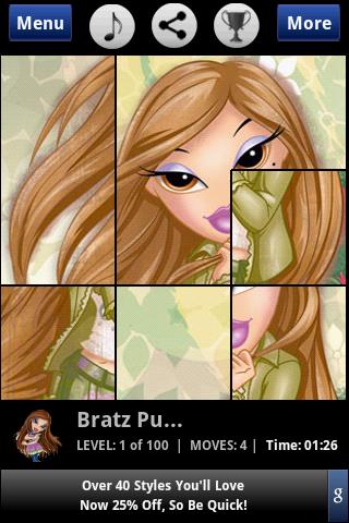 Bratz Dolls for Kids Android Brain & Puzzle