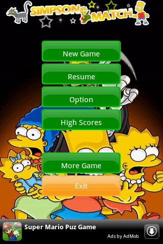 Match Sīmpson Android Brain & Puzzle