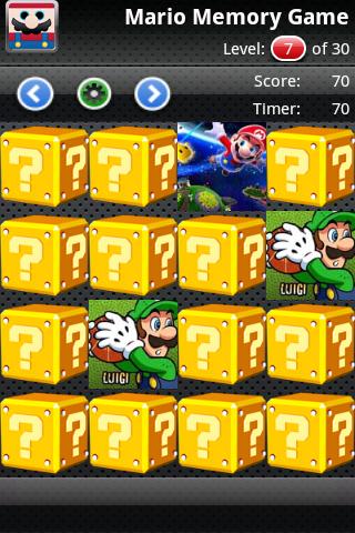 Mario Memory Game Android Brain & Puzzle