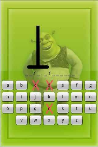 Shrek Hangman Android Brain & Puzzle