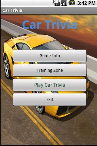 Car Trivia Android Brain & Puzzle