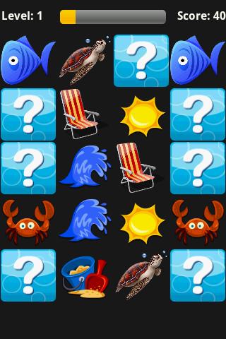 Sea Memory Game Android Brain & Puzzle