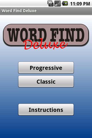 Word Find Deluxe Android Brain & Puzzle