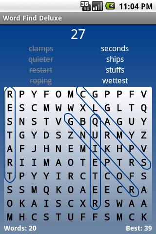 Word Find Deluxe Android Brain & Puzzle