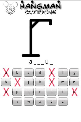 Hangman Cartoons Android Brain & Puzzle