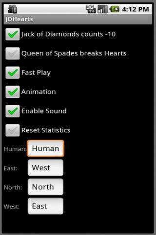 Hearts Card Game (JDHearts) Android Cards & Casino