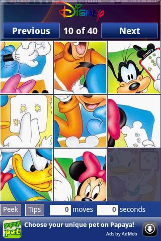 Disney Cartoon Android Brain & Puzzle