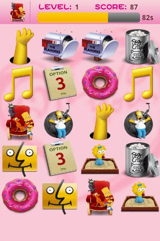 Simpson Memory Game Android Casual