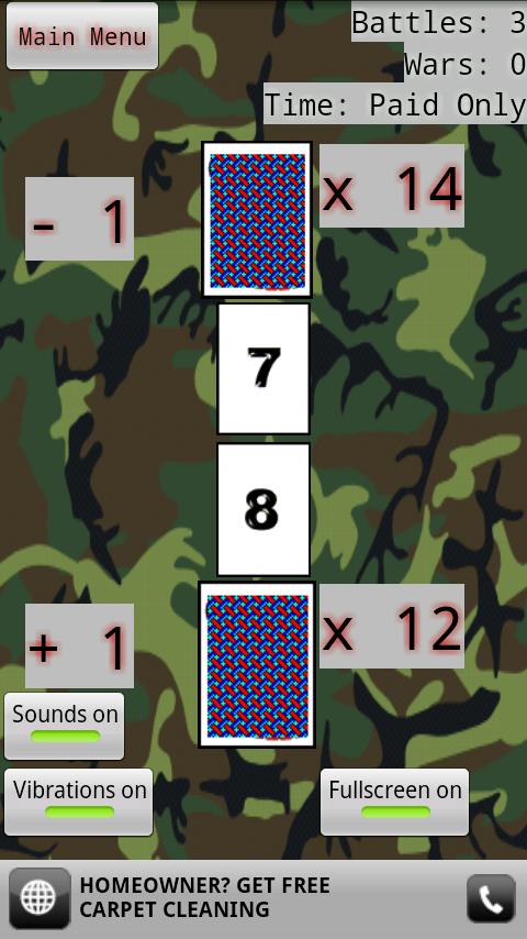 War – The Card Game (Free) Android Cards & Casino