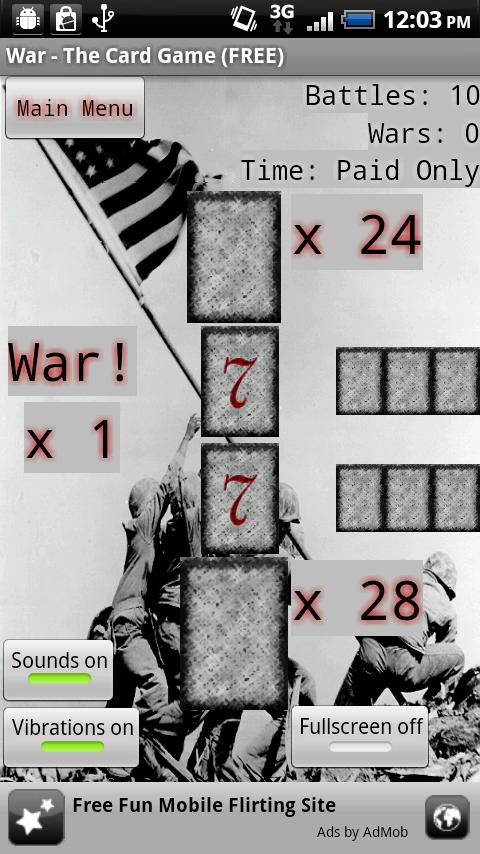 War – The Card Game (Free) Android Cards & Casino