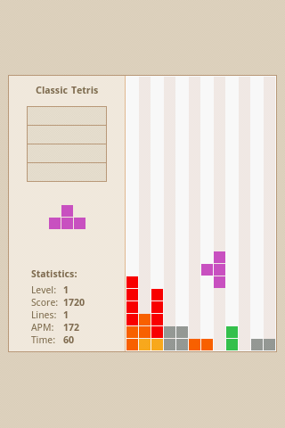 Classic Tetris (Full Screen) Android Casual