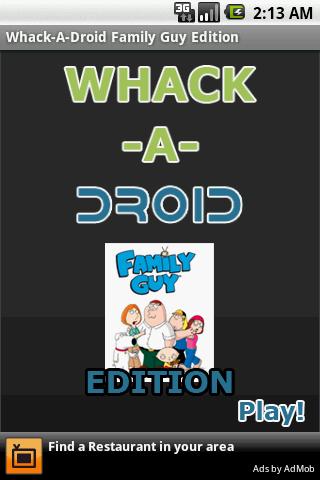 Whack-A-Droid Family Guy