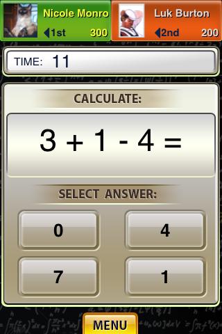 Math Blitz Android Brain & Puzzle