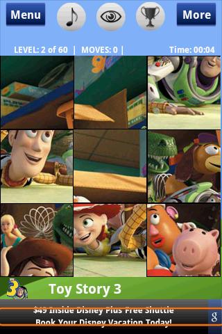 Toy Story 3 – Puzzle Android Brain & Puzzle