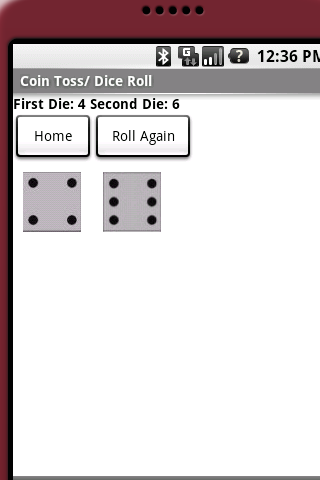 Coin Toss/ Dice Roll Android Casual