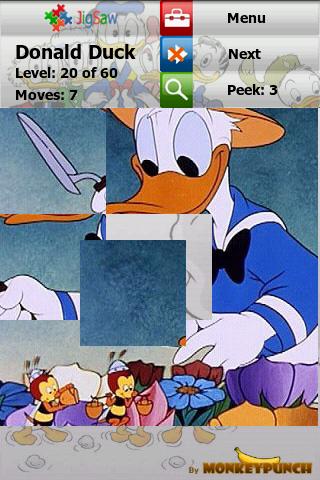 Donald Duck Puzzle : Jigsaw Android Brain & Puzzle