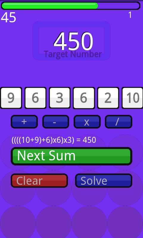 Number Game Android Brain & Puzzle