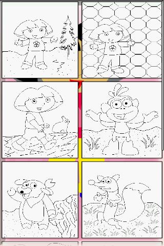 Dora Coloring Pages Android Casual