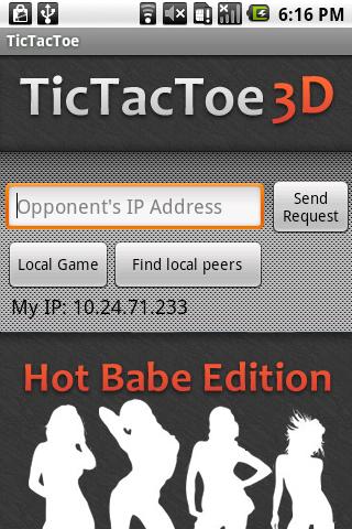 TicTacToe 3D: Hot Babe Edition Android Brain & Puzzle