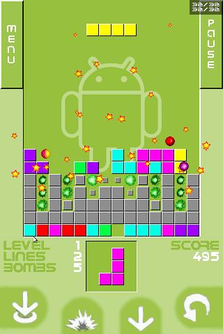 DroidShock: Explosive Tetris! Android Arcade & Action