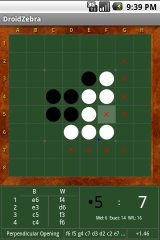 DroidZebra reversi Android Brain & Puzzle