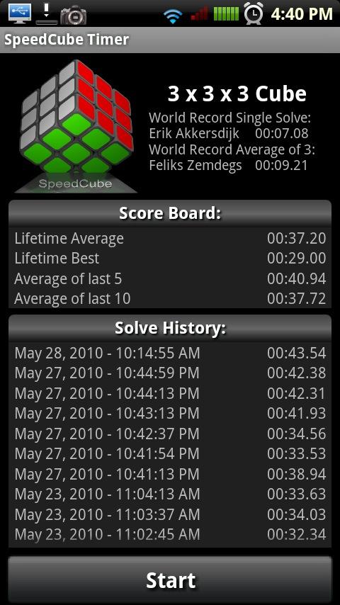 SpeedCube Timer Android Entertainment