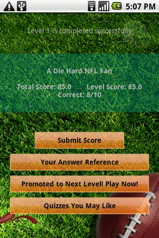 Quiz-National Football League Android Brain & Puzzle