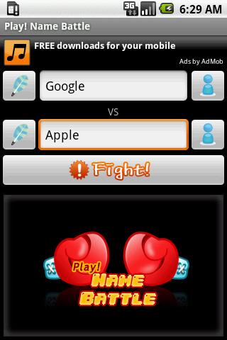 Play! Name Battle Android Arcade & Action